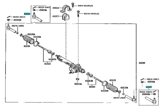 Steering Tie Rod End SE-3971 45046-29456 for Toyota Hiace Exceptional Performance
